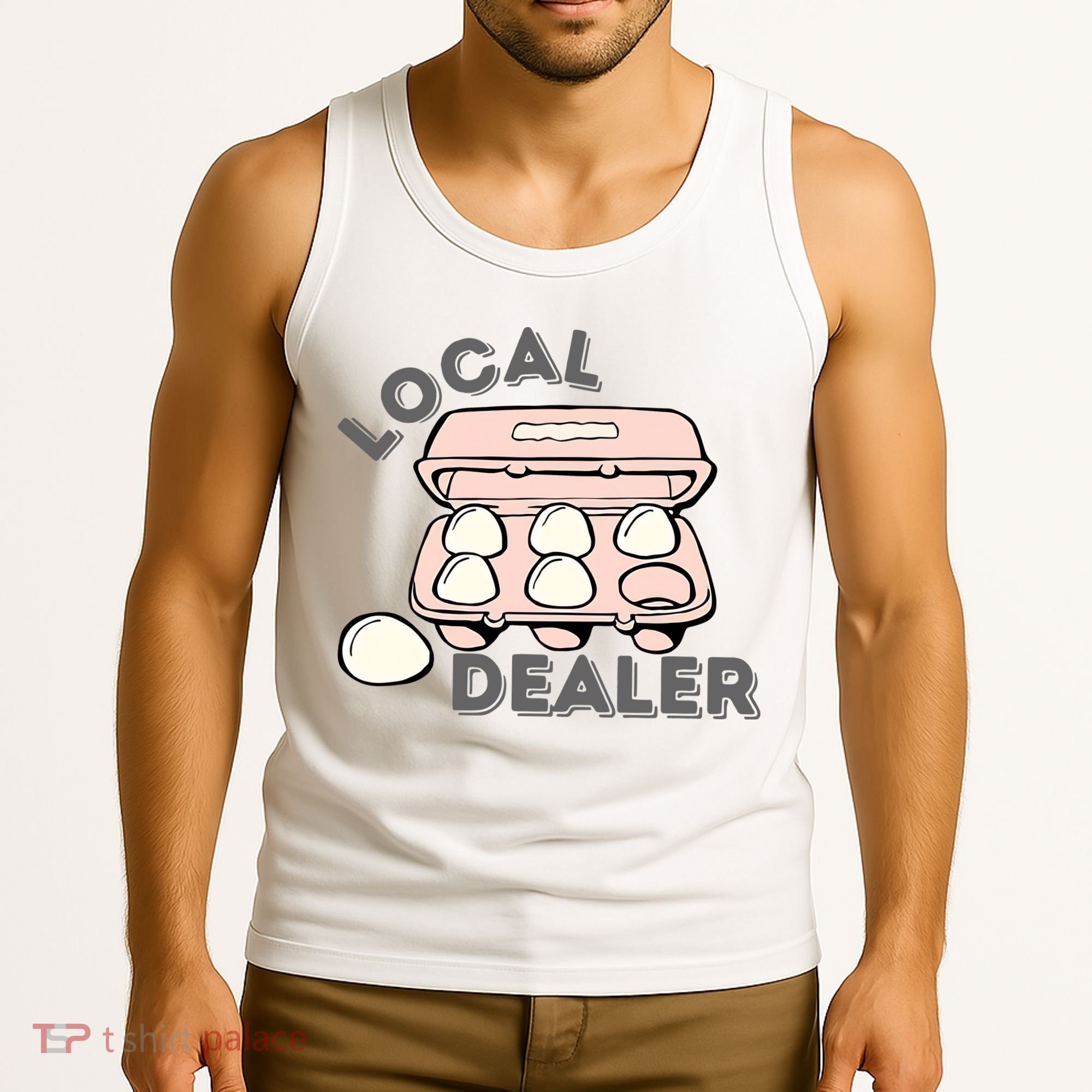 Local Egg Dealer Happy Easter Local Egg Dealer Farmer Farming Tank Top