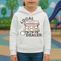 Local Egg Dealer Happy Easter Local Egg Dealer Farmer Farming Kids Hoodie thumb 3