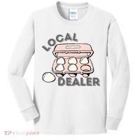 Local Egg Dealer Happy Easter Local Egg Dealer Farmer Farming Kids Long Sleeve Shirt thumb 0