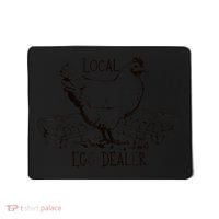 Local Egg Dealer Funny Bleached Chicken Lover Farm Farmer Mousepad thumb 0
