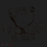 Local Egg Dealer Funny Bleached Chicken Lover Farm Farmer Hat thumb 2