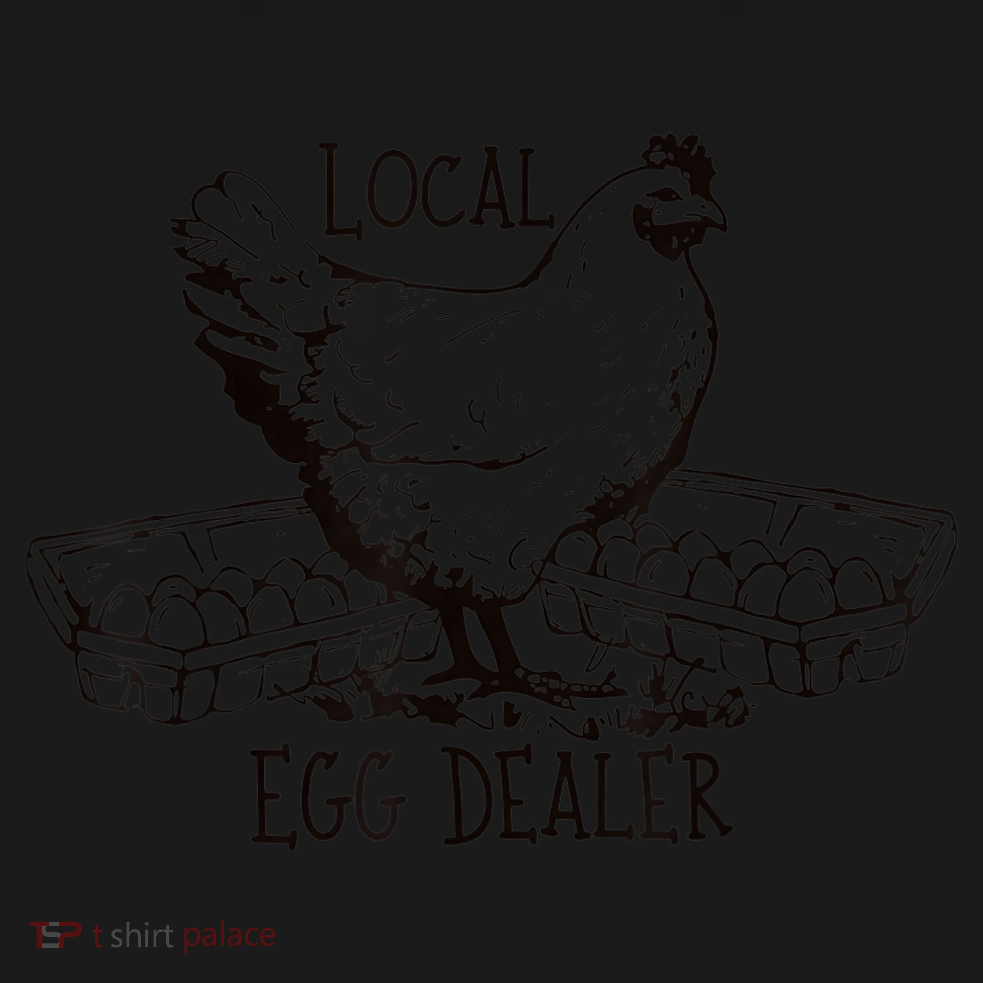 Local Egg Dealer Funny Bleached Chicken Lover Farm Farmer Kids Sweatshirt