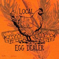 Local Egg Dealer Funny Bleached Chicken Lover Farm Farmer Kati Licensed 12" Camo Cuffed Beanie thumb 2