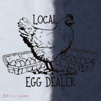 Local Egg Dealer Funny Bleached Chicken Lover Farm Farmer Sport-Tek Competitor United Soccer Jersey thumb 4