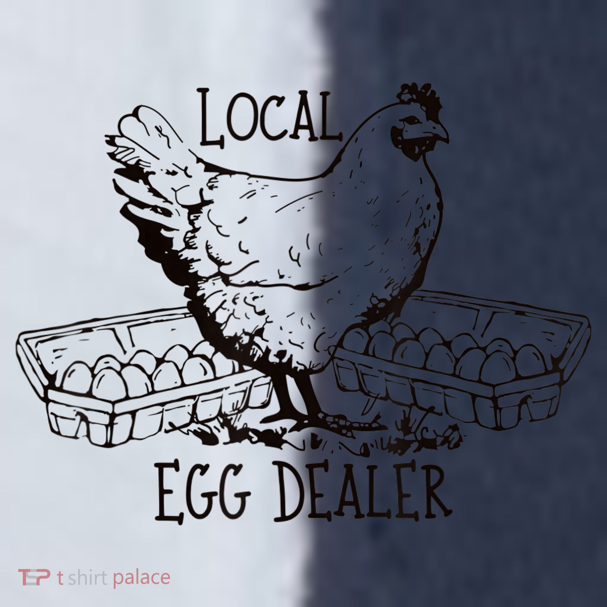 Local Egg Dealer Funny Bleached Chicken Lover Farm Farmer Sport-Tek Competitor United Soccer Jersey