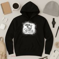 Local Egg Dealer Funny Bleached Chicken Lover Farm Farmer Hoodie thumb 3