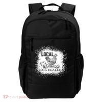 Local Egg Dealer Funny Bleached Chicken Lover Farm Farmer Backpack thumb 0