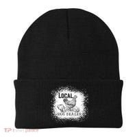 Local Egg Dealer Funny Bleached Chicken Lover Farm Farmer Beanie thumb 0