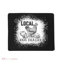 Local Egg Dealer Funny Bleached Chicken Lover Farm Farmer Mousepad thumb 0