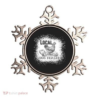 Local Egg Dealer Funny Bleached Chicken Lover Farm Farmer Ornament