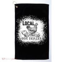 Local Egg Dealer Funny Bleached Chicken Lover Farm Farmer Golf Towel thumb 0