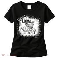 Local Egg Dealer Funny Bleached Chicken Lover Farm Farmer Women's T-Shirt thumb 0