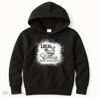Local Egg Dealer Funny Bleached Chicken Lover Farm Farmer Kids Hoodie thumb 0