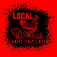 Local Egg Dealer Funny Bleached Chicken Lover Farm Farmer Santa Hat thumb 1