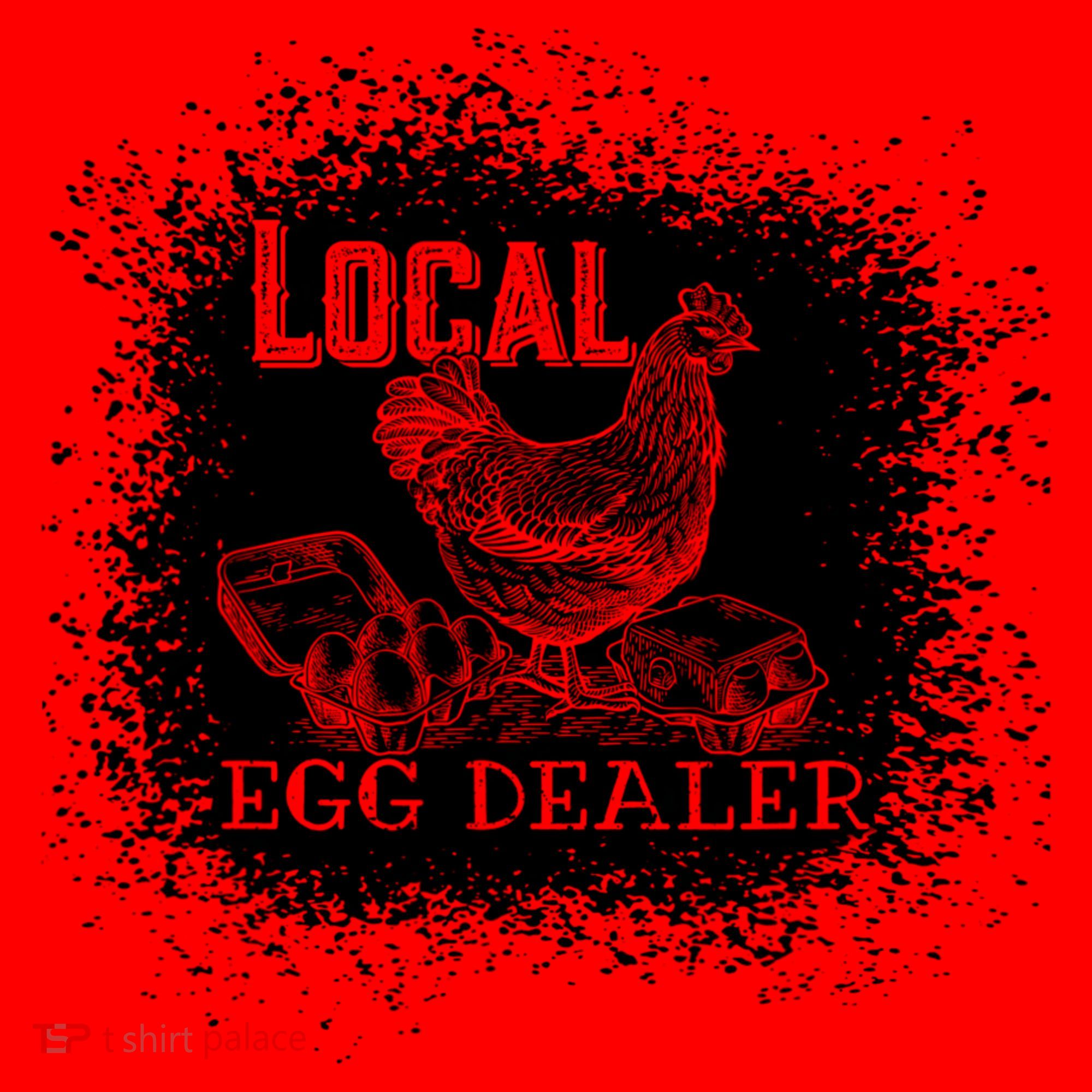 Local Egg Dealer Funny Bleached Chicken Lover Farm Farmer Santa Hat