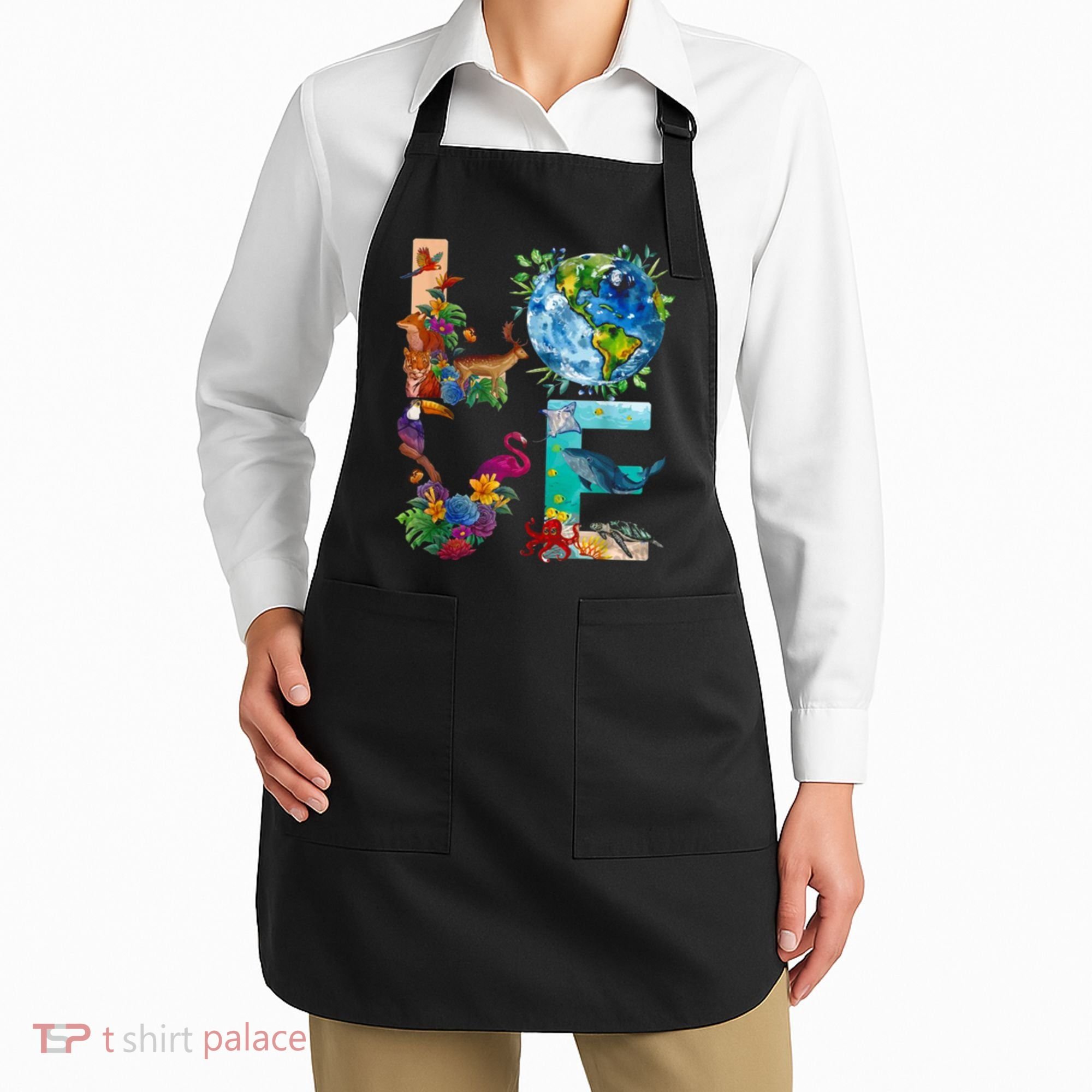 Love Earth Day Nature Apron