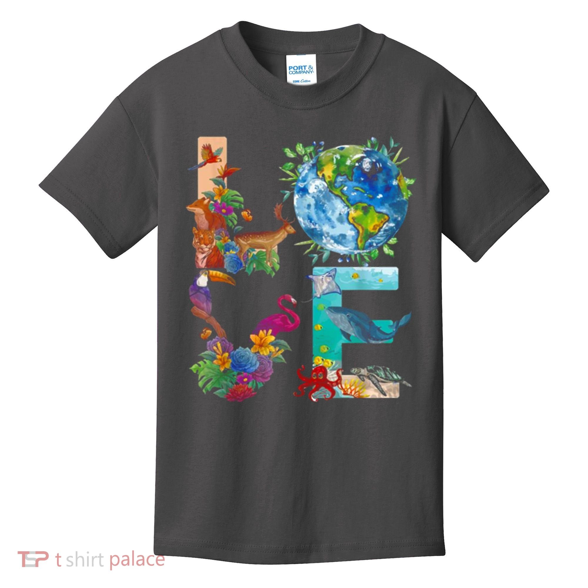 Love Earth Day Nature Kids T-Shirt