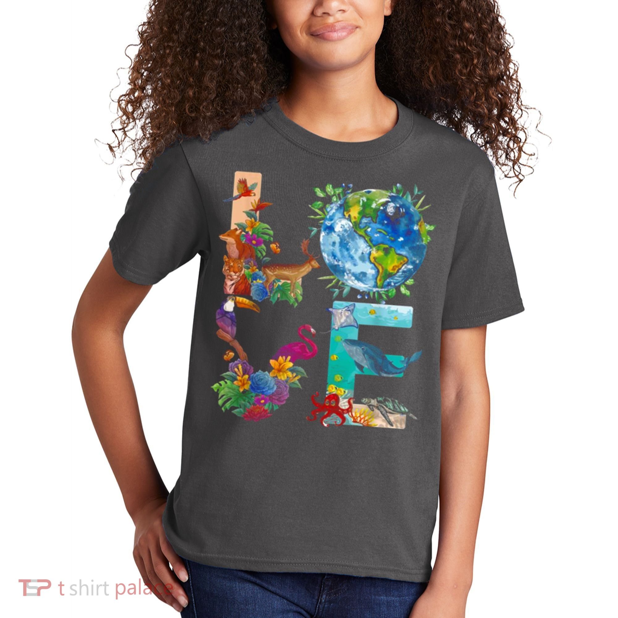 Love Earth Day Nature Kids T-Shirt