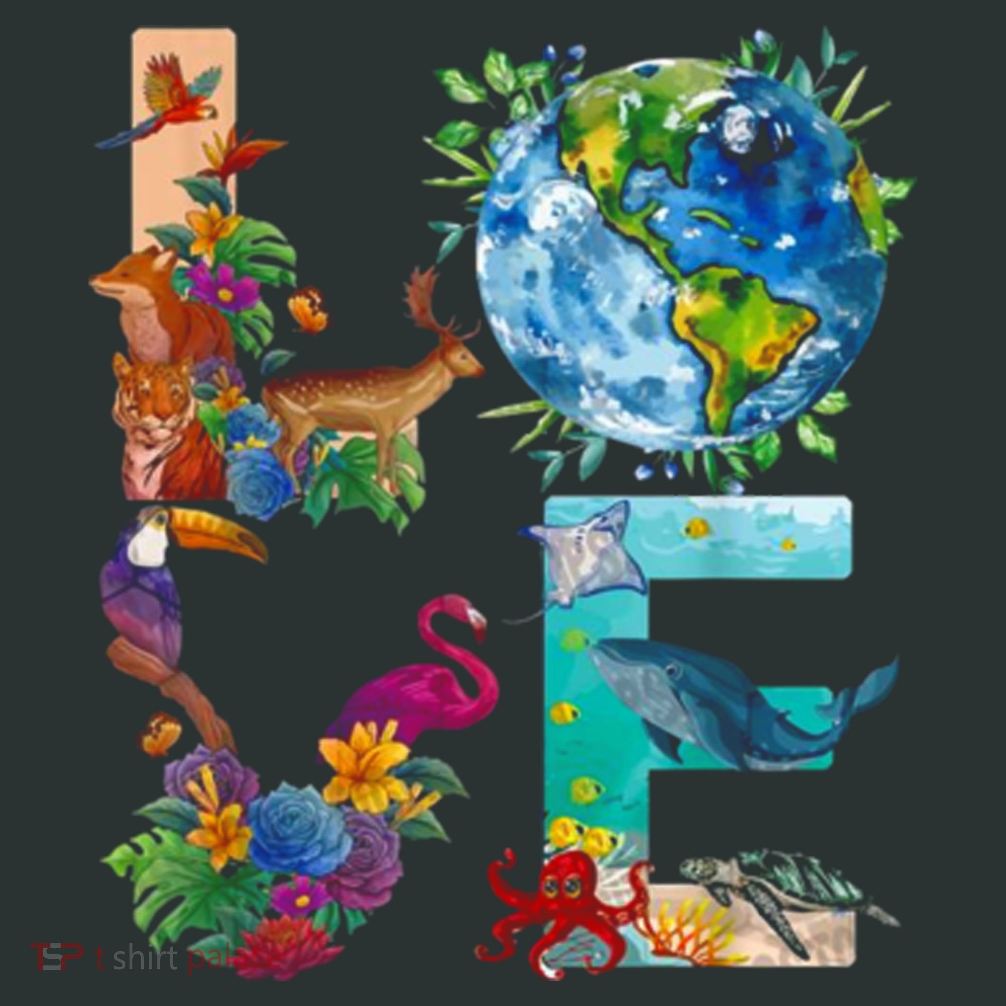 Love Earth Day Nature Kids T-Shirt