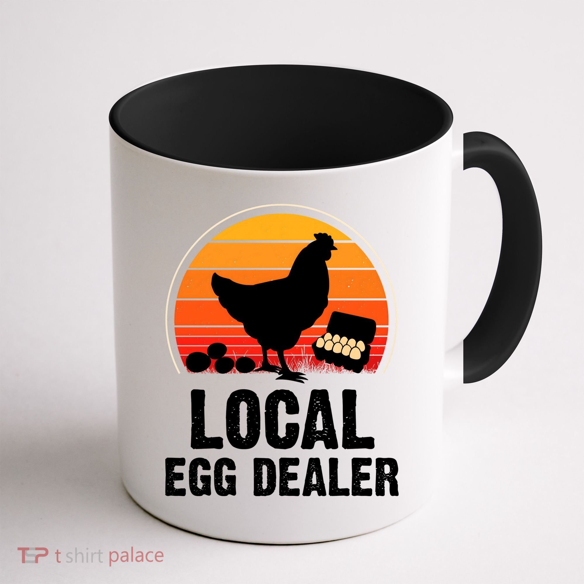 Local Egg Dealer Funny Retro Egg Peddler Chicken Egg Farmer Coffee Mug