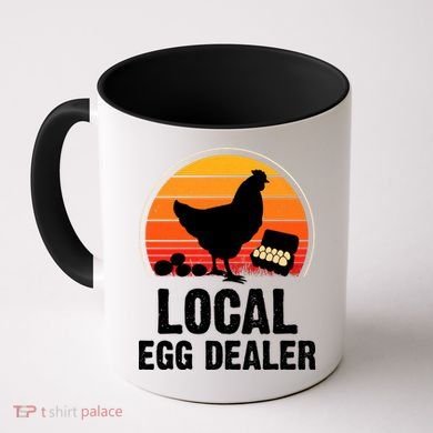 Local Egg Dealer Funny Retro Egg Peddler Chicken Egg Farmer Coffee Mug