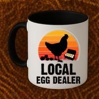 Local Egg Dealer Funny Retro Egg Peddler Chicken Egg Farmer Coffee Mug thumb 2