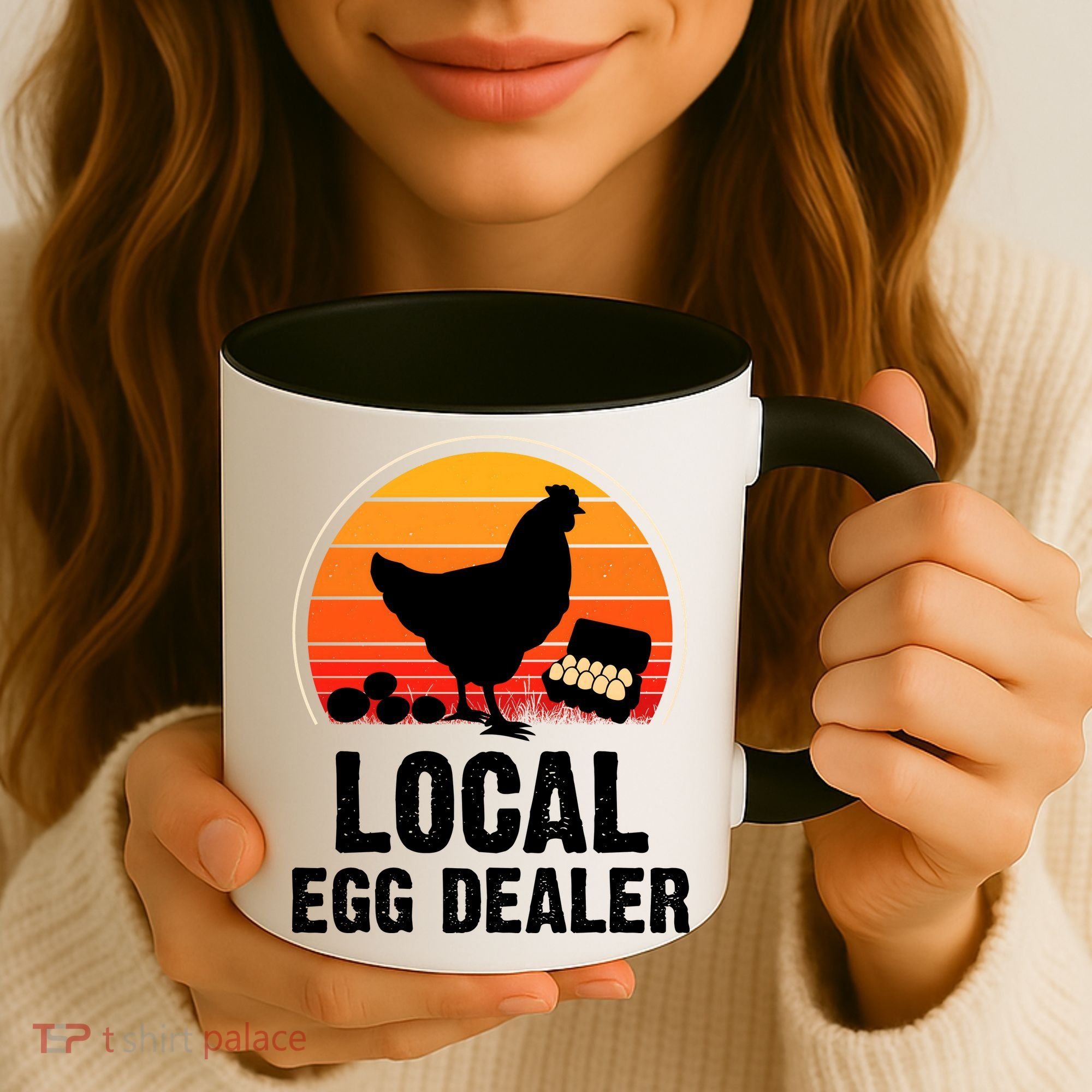 Local Egg Dealer Funny Retro Egg Peddler Chicken Egg Farmer Coffee Mug
