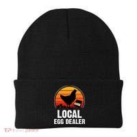 Local Egg Dealer Funny Retro Egg Peddler Chicken Egg Farmer Beanie thumb 0
