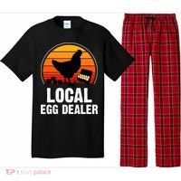 Local Egg Dealer Funny Retro Egg Peddler Chicken Egg Farmer Pajama Set thumb 0