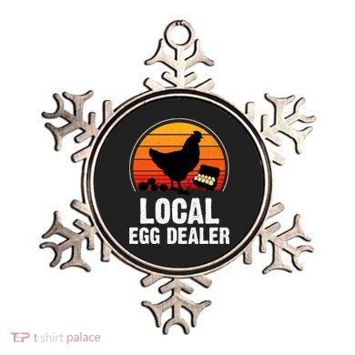 Local Egg Dealer Funny Retro Egg Peddler Chicken Egg Farmer Ornament