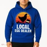 Local Egg Dealer Funny Retro Egg Peddler Chicken Egg Farmer Hoodie thumb 2
