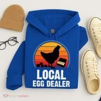 Local Egg Dealer Funny Retro Egg Peddler Chicken Egg Farmer Hoodie thumb 4