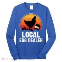 Local Egg Dealer Funny Retro Egg Peddler Chicken Egg Farmer Long Sleeve Shirt thumb 0