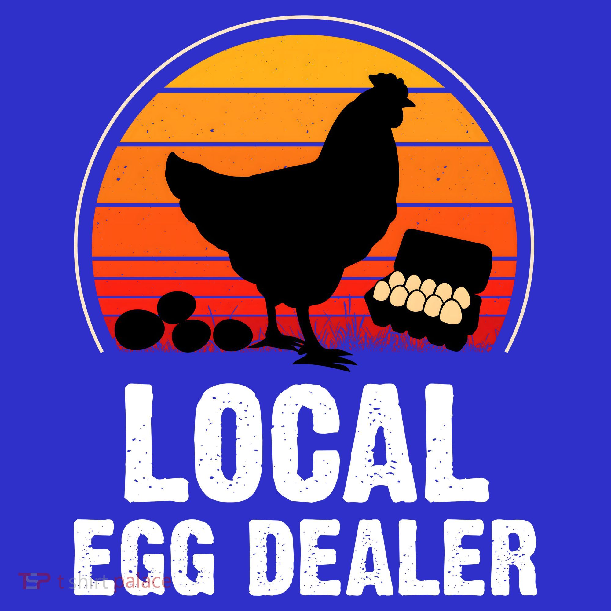 Local Egg Dealer Funny Retro Egg Peddler Chicken Egg Farmer Long Sleeve Shirt