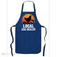 Local Egg Dealer Funny Retro Egg Peddler Chicken Egg Farmer Apron thumb 0