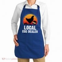 Local Egg Dealer Funny Retro Egg Peddler Chicken Egg Farmer Apron thumb 2