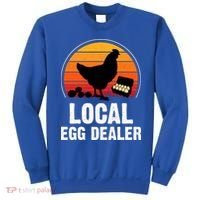 Local Egg Dealer Funny Retro Egg Peddler Chicken Egg Farmer Sweatshirt thumb 0