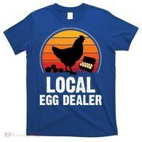 Local Egg Dealer Funny Retro Egg Peddler Chicken Egg Farmer T-Shirt thumb 0