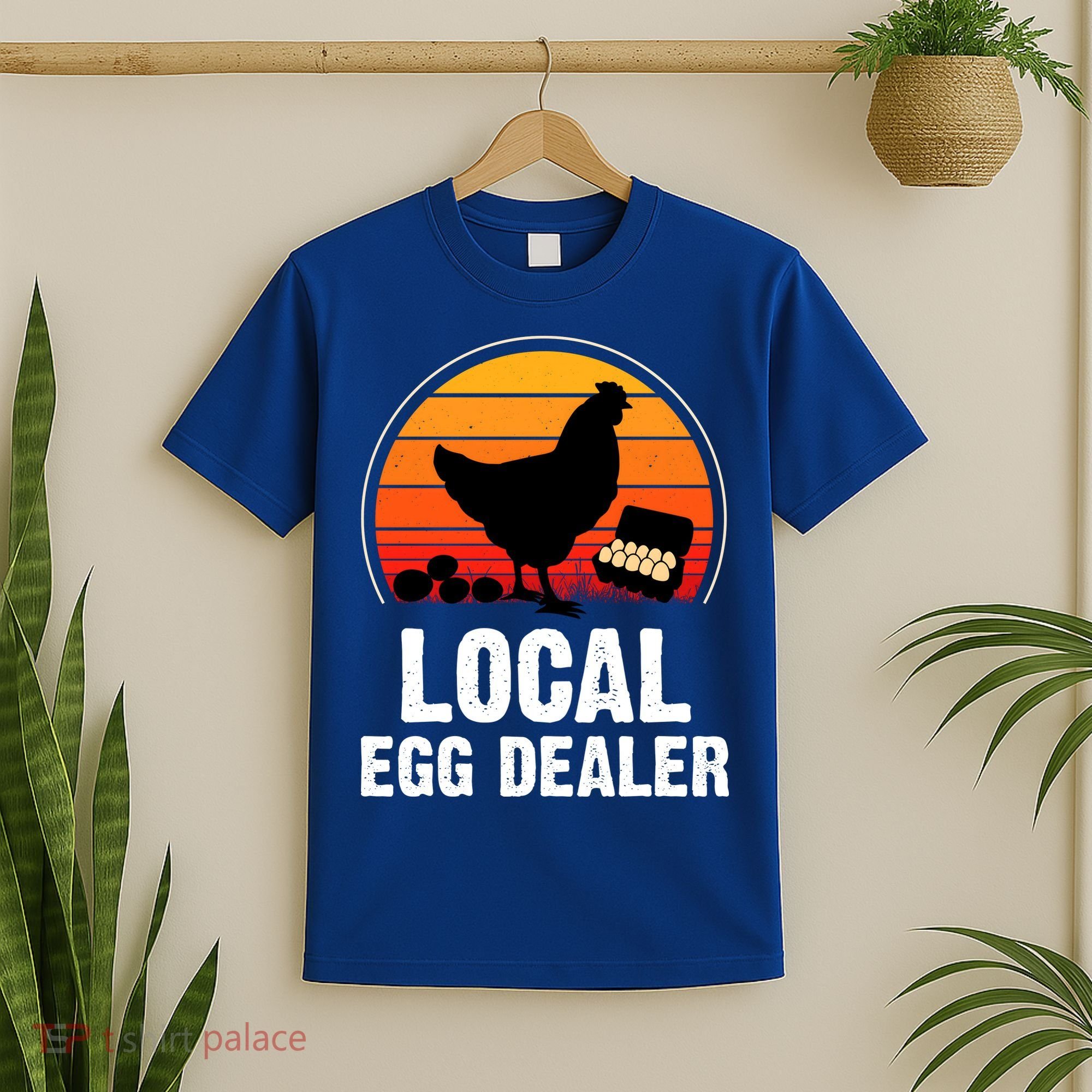 Local Egg Dealer Funny Retro Egg Peddler Chicken Egg Farmer T-Shirt