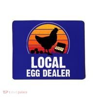 Local Egg Dealer Funny Retro Egg Peddler Chicken Egg Farmer Mousepad thumb 0