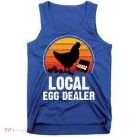 Local Egg Dealer Funny Retro Egg Peddler Chicken Egg Farmer Tank Top thumb 0