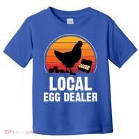 Local Egg Dealer Funny Retro Egg Peddler Chicken Egg Farmer Toddler T-Shirt thumb 0