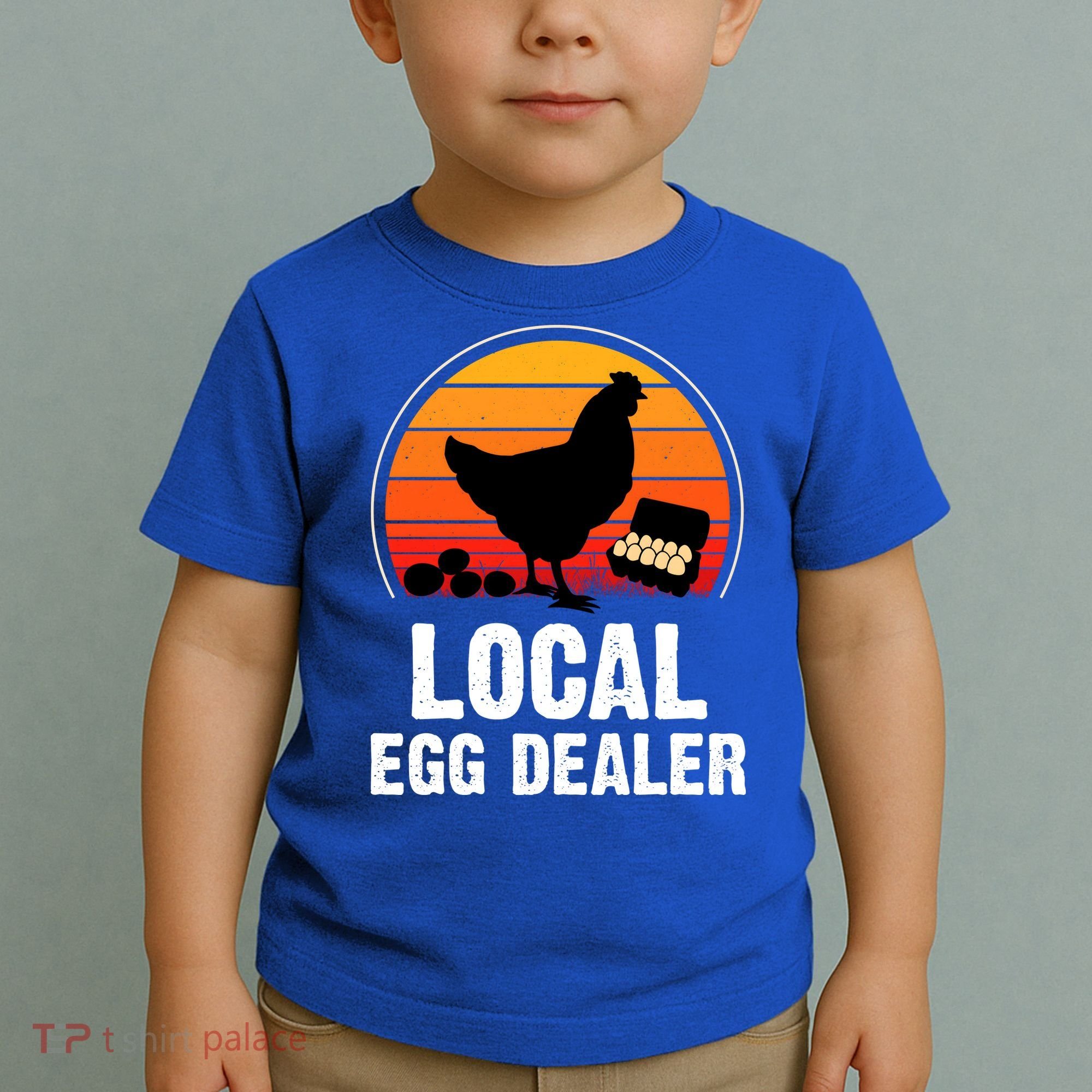 Local Egg Dealer Funny Retro Egg Peddler Chicken Egg Farmer Toddler T-Shirt