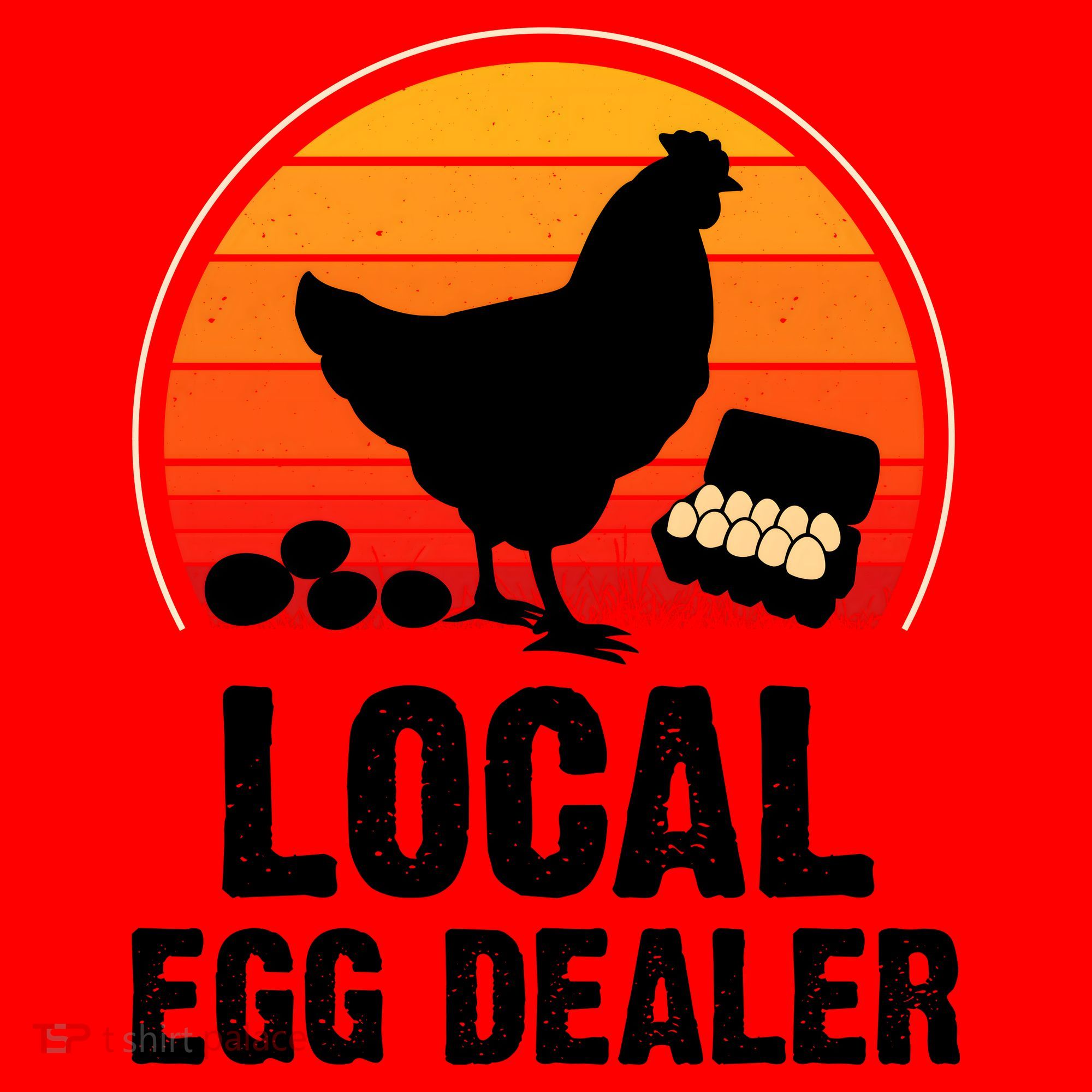 Local Egg Dealer Funny Retro Egg Peddler Chicken Egg Farmer Santa Hat