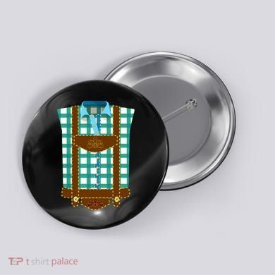 Lederhosen Costume Funny Oktoberfest Tux Button