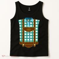 Lederhosen Costume Funny Oktoberfest Tux Tank Top thumb 2