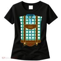 Lederhosen Costume Funny Oktoberfest Tux Women's T-Shirt thumb 0