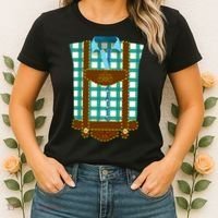 Lederhosen Costume Funny Oktoberfest Tux Women's T-Shirt thumb 2