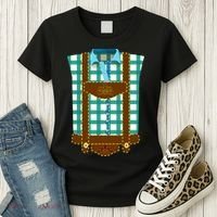 Lederhosen Costume Funny Oktoberfest Tux Women's T-Shirt thumb 3