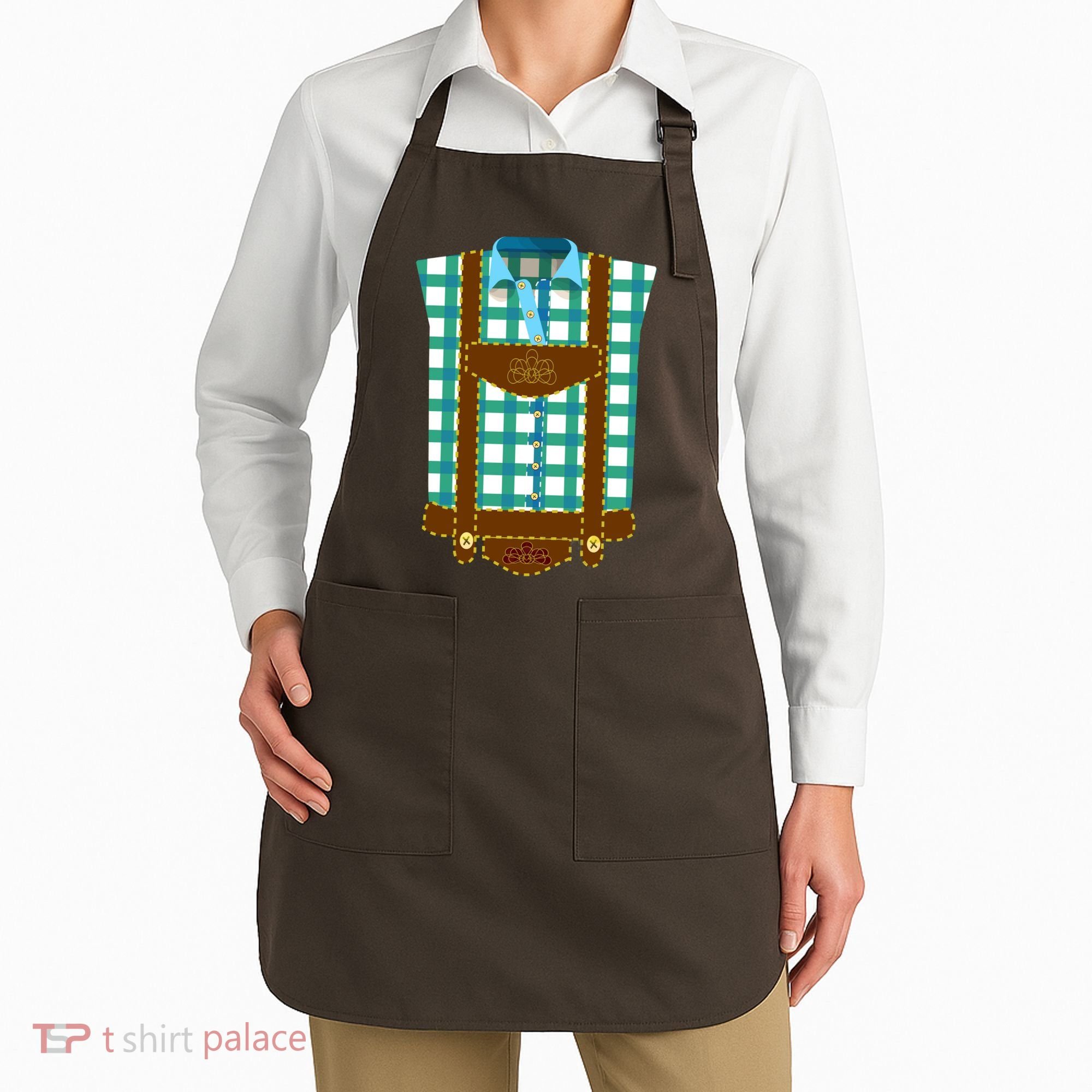 Lederhosen Costume Funny Oktoberfest Tux Apron